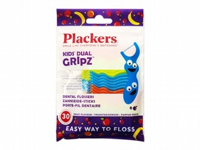 美國 Plackers 派樂絲~兒童果香含氟牙線棒(30支)