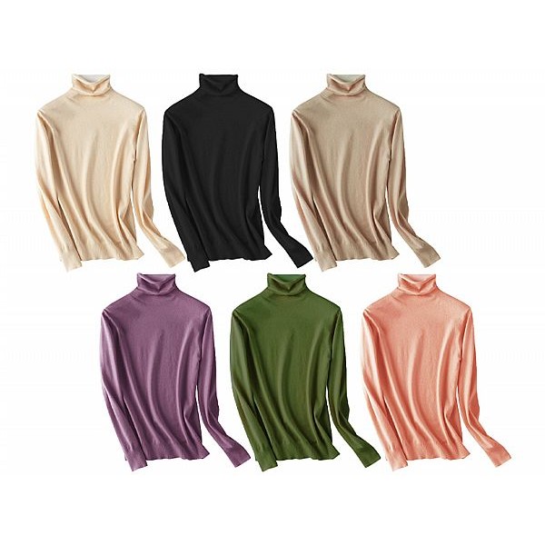 AMICA~至冬暖光高領羊毛針織衫(1件入) 款式可選