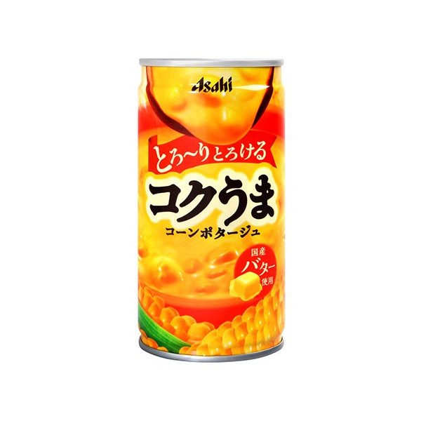 日本Asahi 朝日~濃郁玉米湯(185g) - 小三美日| 美妝、保養、生活購物網