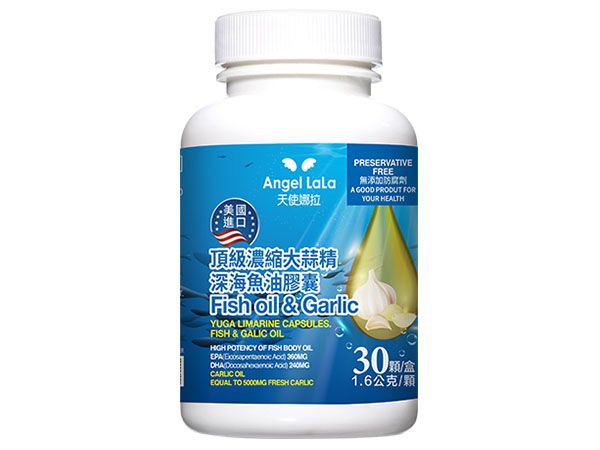 Angel LaLa~天使娜拉 美國頂級大蒜精魚油膠囊(30顆/瓶)