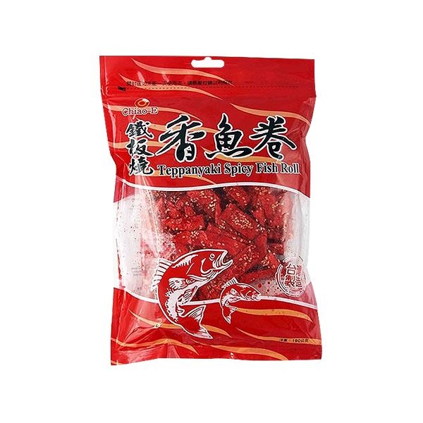 Chiao-E 巧益~鐵板燒香魚卷(190g)