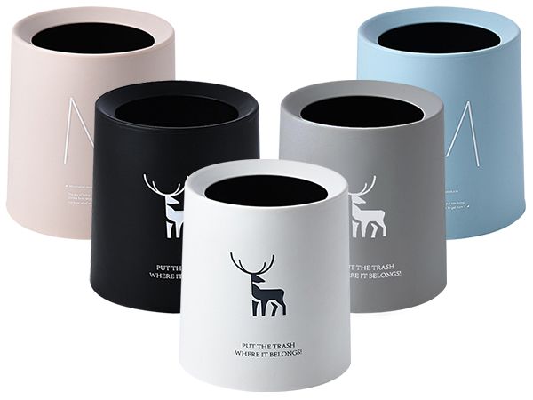 極簡北歐風桌面雙層垃圾桶(1入) 款式可選