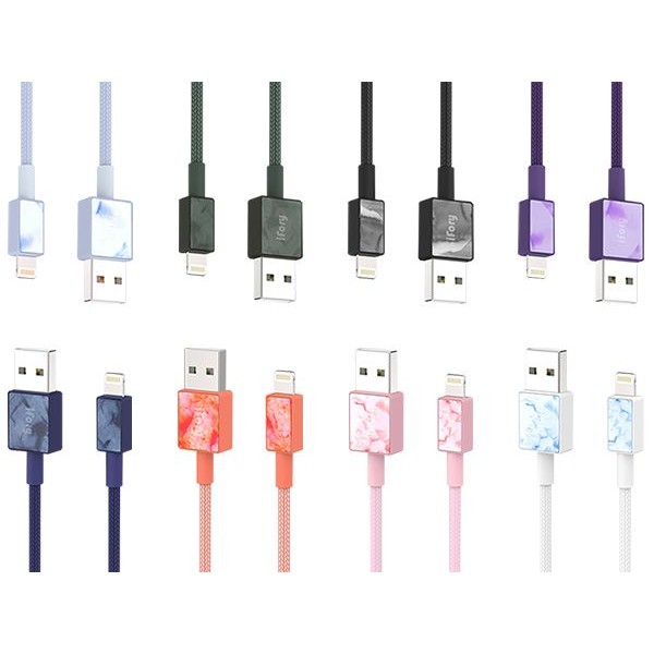 iFory~USB-A to Lightning 蘋果MFi認證編織充電傳輸線(0.9M)1入 款式可選