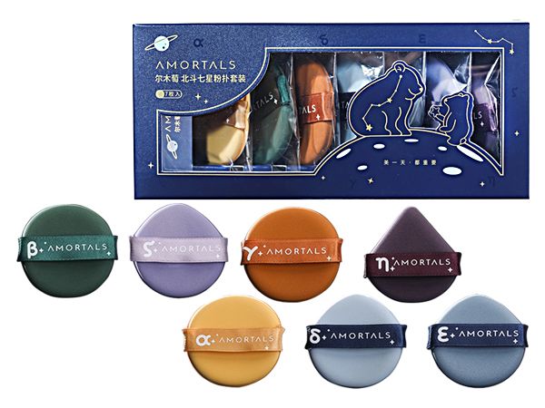 AMORTALS 爾木萄~北斗七星氣墊粉撲7入套組