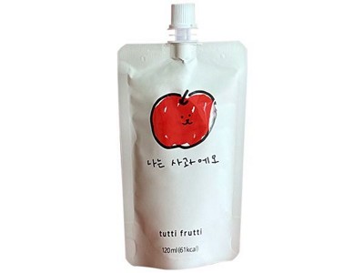 韓國 tutti frutti~蘋果汁(120ml)單包