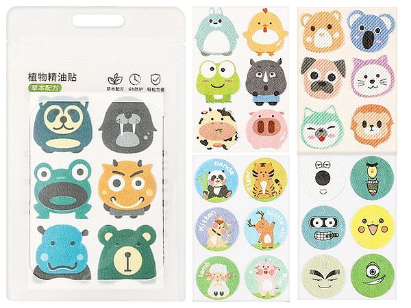 卡通造型精油貼片-12片(款式隨機)
