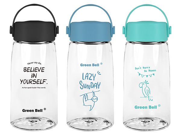 GREEN BELL 綠貝~Tritan極簡塗鴉水壺(360ml)1入 款式可選