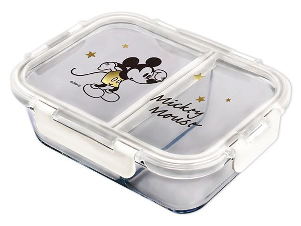 迪士尼 米奇 耐熱 保鮮盒 分隔 保鮮盒