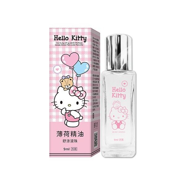 御衣坊~Hello Kitty 薄荷精油舒涼滾珠(9ml) 三麗鷗Sanrio授權