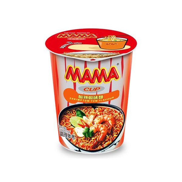 泰國 MAMA~酸辣蝦味麵60g(杯裝)