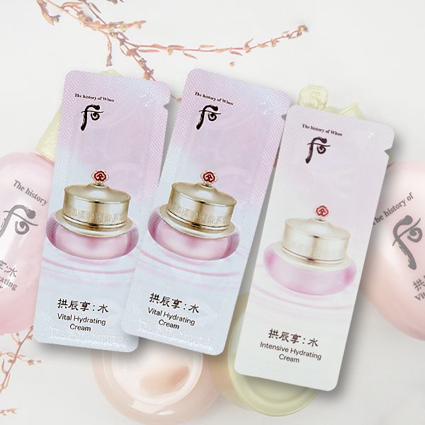 韓國 whoo后~拱辰享水妍超效水凝霜(清爽型／滋潤型)1ml 款式可選