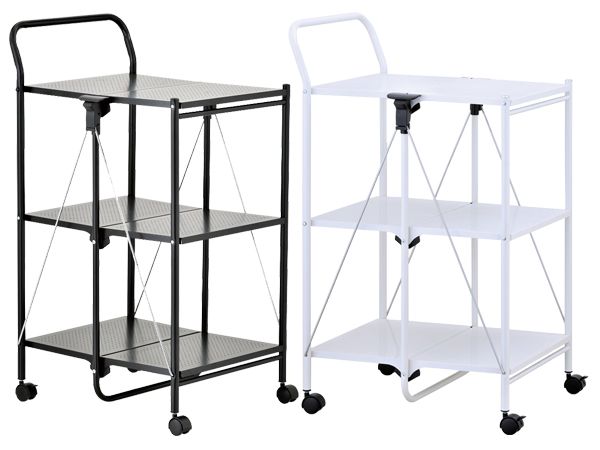 ikloo~折疊式扶手活動餐車／置物車(KC44A)1入 款式可選