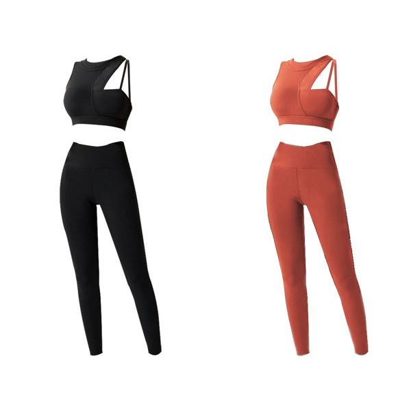 AMICA ~WX169255#新穎時尚領口瑜珈套裝(1入) 款式可選