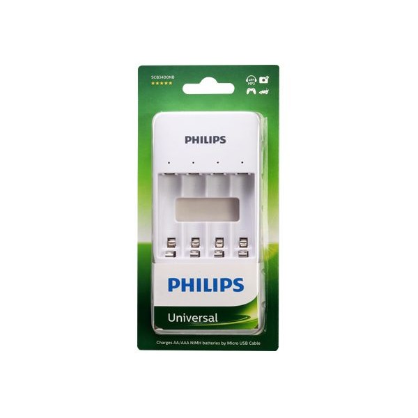 PHILIPS 飛利浦~USB鎳氫電池4槽充電器(1入)