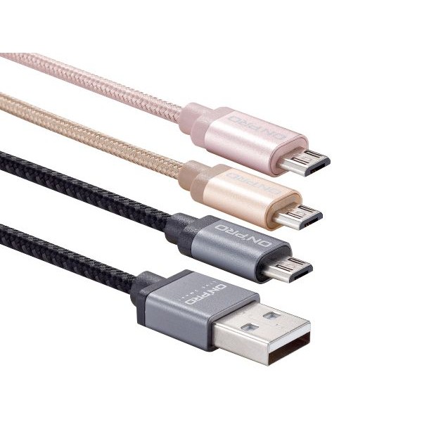 ONPRO~UC-MB2A1M 金屬質感Micro USB充電傳輸線(1M)1入 款式可選