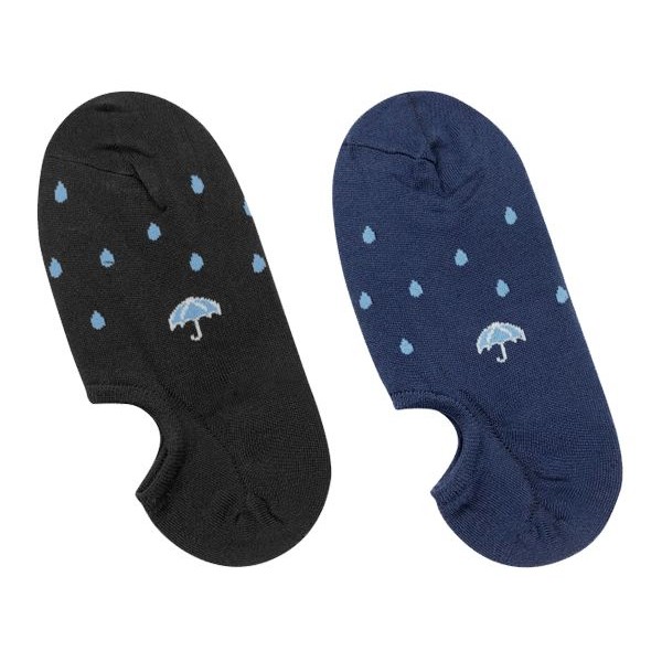 VOLA 維菈織品~冰沁W跟雨滴船襪(22-26cm)1雙入 深履隱形襪 款式可選 台灣製