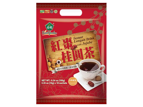 薌園~紅棗桂圓茶(晶粒沖調飲品)10gx18包入
