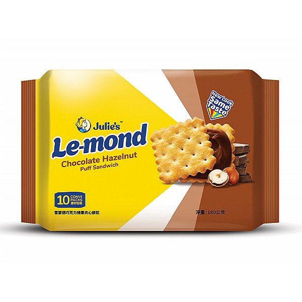 Julies 茱蒂絲~雷蒙德巧克力榛果夾心餅乾(180g)