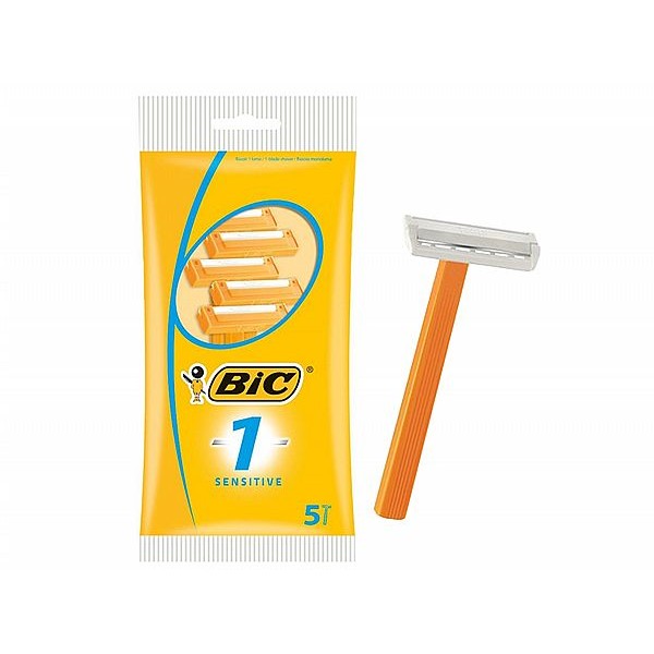 BiC~輕便型刮鬍刀 5入(低敏感刀片)