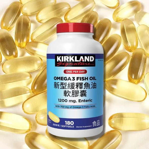 Kirkland Signature 科克蘭~新型緩釋魚油軟膠囊(180粒) 美式賣場熱銷