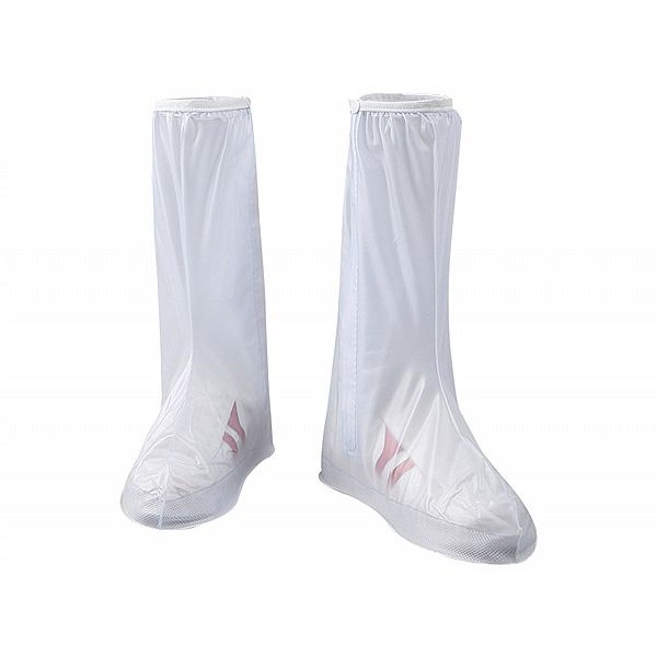 PVC透明白色高筒防水雨鞋套(1雙入) 款式可選