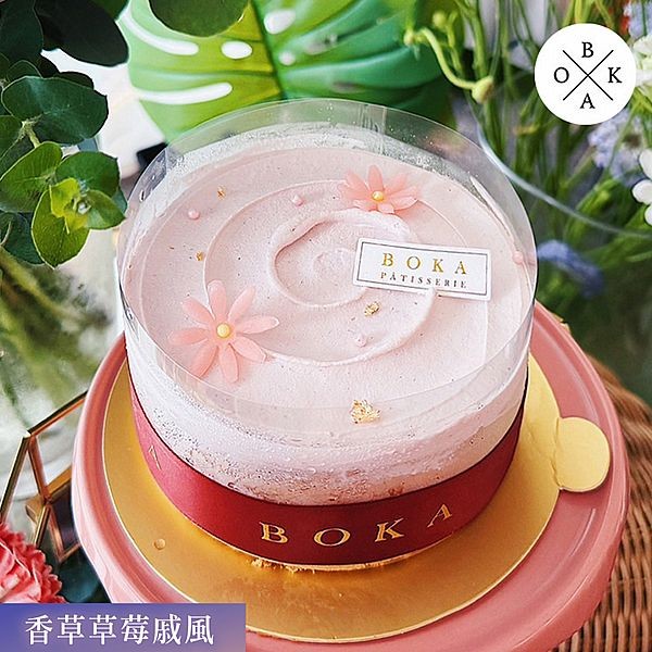 《預購中》BOKA~香草草莓戚風(6吋)360g