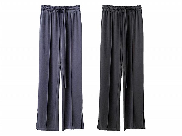 AMICA~0235#百搭顯長寬鬆冰絲闊腿褲(1件入) 款式可選