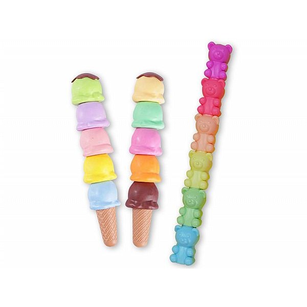 創意拼接 冰淇淋造型5色／小熊軟糖造型6色 螢光筆(1支入) 款式可選