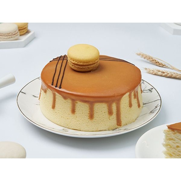 超比食品~甜點夢工廠 馬卡龍焦糖乳酪蛋糕(6吋)