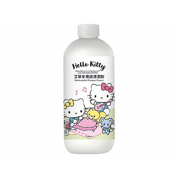 御衣坊~Hello Kitty 艾草多用途清潔劑(1000ml) 三麗鷗Sanrio授權
