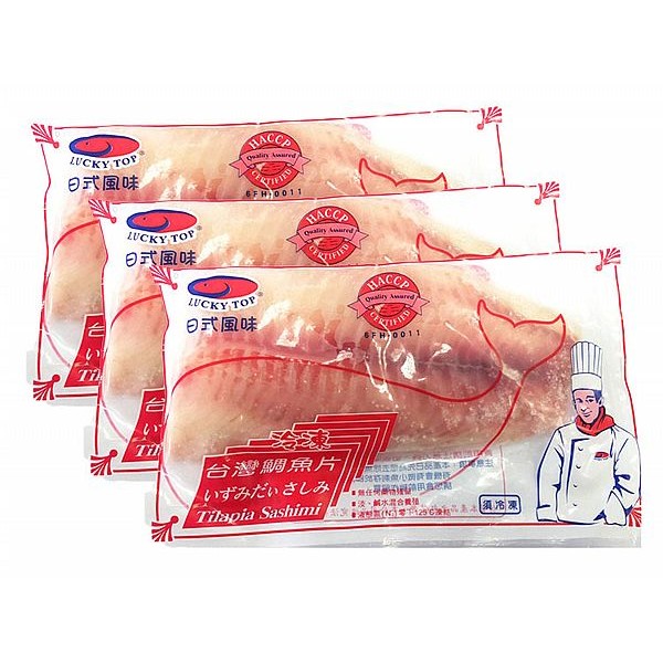 肉董仔~特選台灣鯛魚片(150-200g／片)x3片
