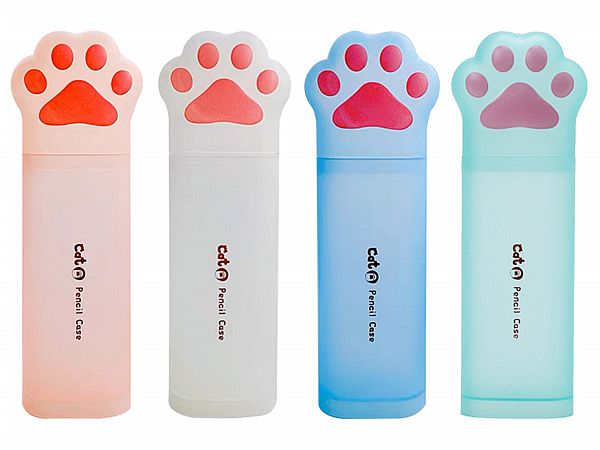 可愛貓爪磨砂鉛筆盒／收納盒(1入) 款式可選