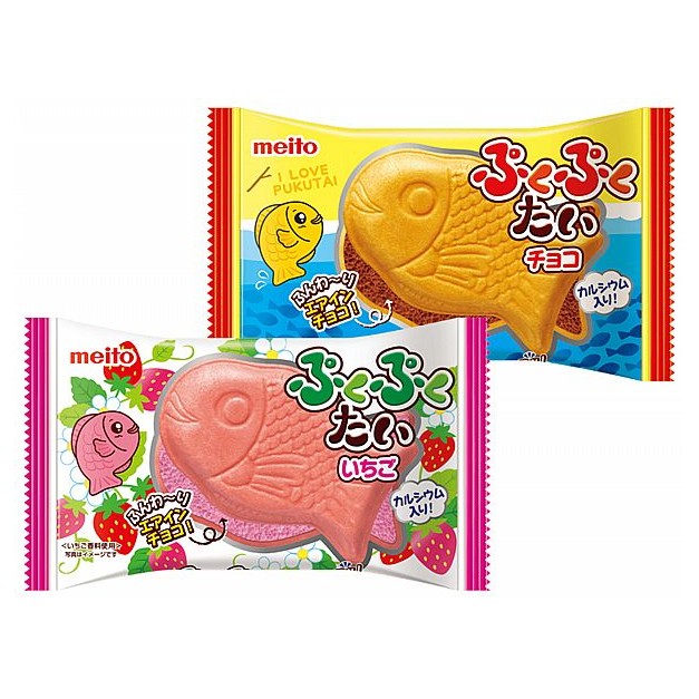 meito 名糖~鯛魚燒巧克力／草莓餅