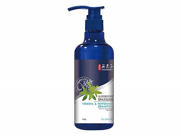 古寶無患子~沁涼馬鞭草薄荷SPA洗髮精露(450g)