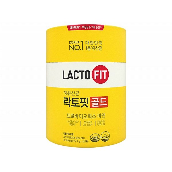 韓國 鍾根堂 LACTO-FIT~GOLD益生菌-大童與成人款(2g x 120入)罐裝 加鋅升級版