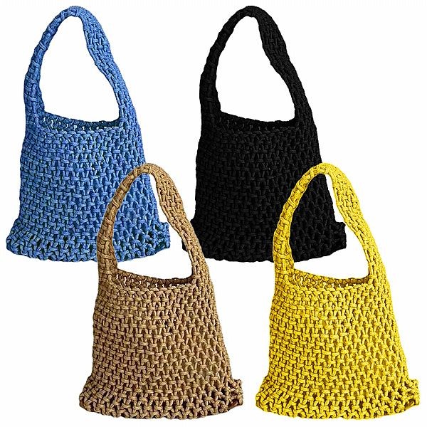 韓系編織鏤空手提包／漁網包(1入) 款式可選