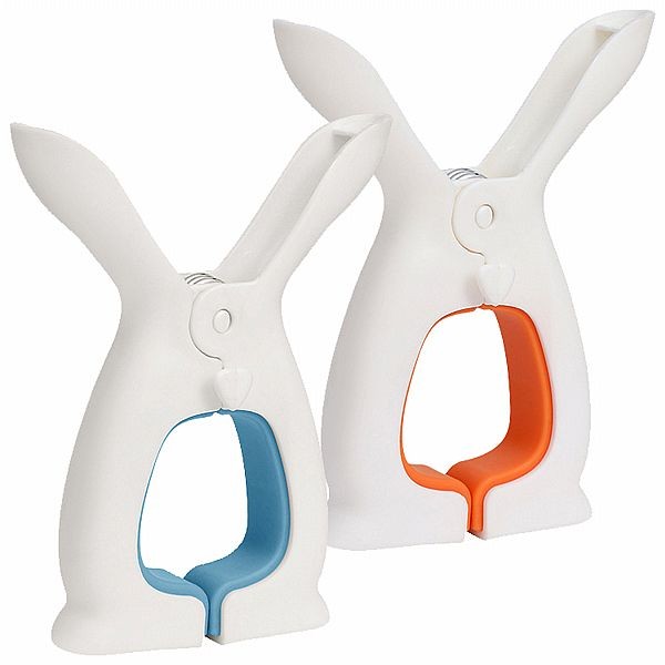 可愛兔耳朵多功能防風晾衣夾／曬被固定器(小)1入 款式可選