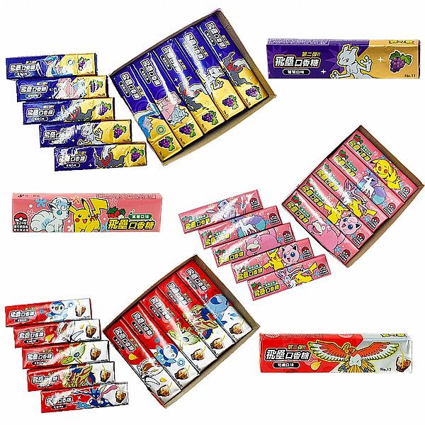 統一製菓~飛壘口香糖(1條入) 寶可夢系列 圖案隨機／口味可選