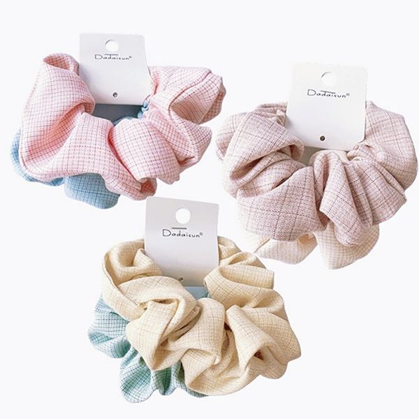 Dadaisun~素雅格紋大圈束(2入組) 款式可選