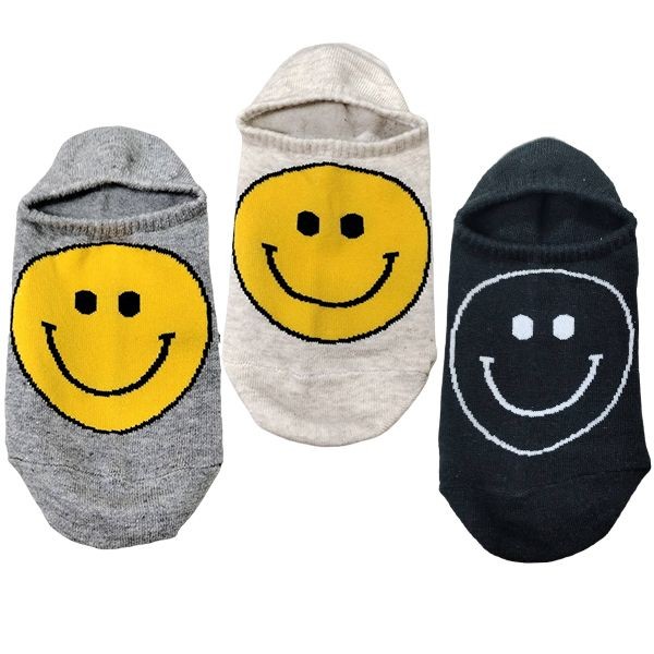 AMICA ~1245#笑臉迎人素色隱形襪(1雙入) 款式可選