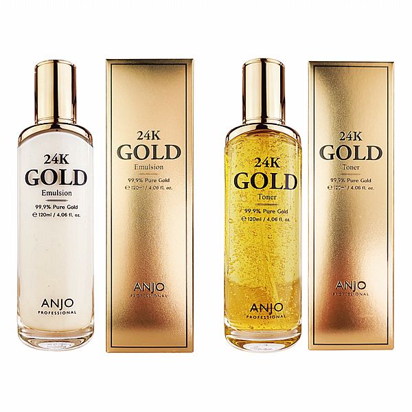 ANJO~24K黃金乳液／化妝水(120ml) 款式可選