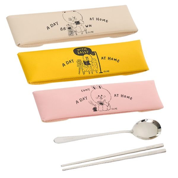 Hiromimi~LINE FRIENDS宅家餐具三件組 多款可選