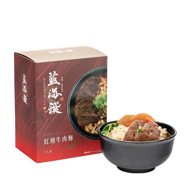 藍海饌~紅燒牛肉麵595g*2入／盒