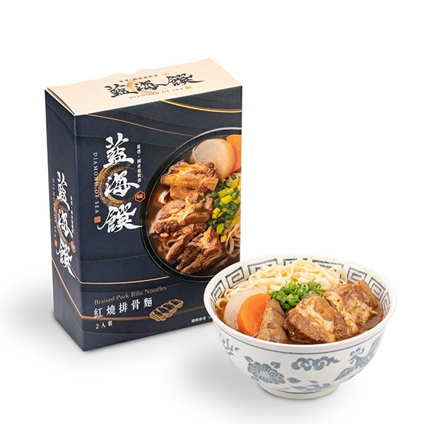 藍海饌~紅燒排骨麵580g*2入／盒