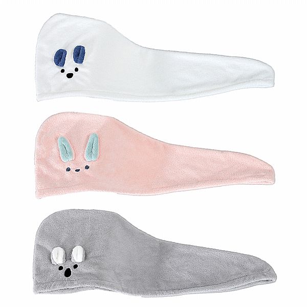 0533#珊瑚絨動物乾髮帽(1入) 款式可選