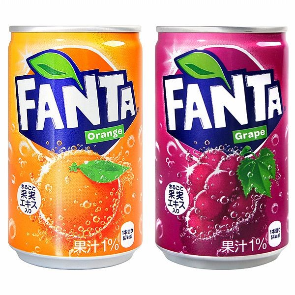 Fanta 芬達~汽水-橘子風味／葡萄風味(160ml) 款式可選