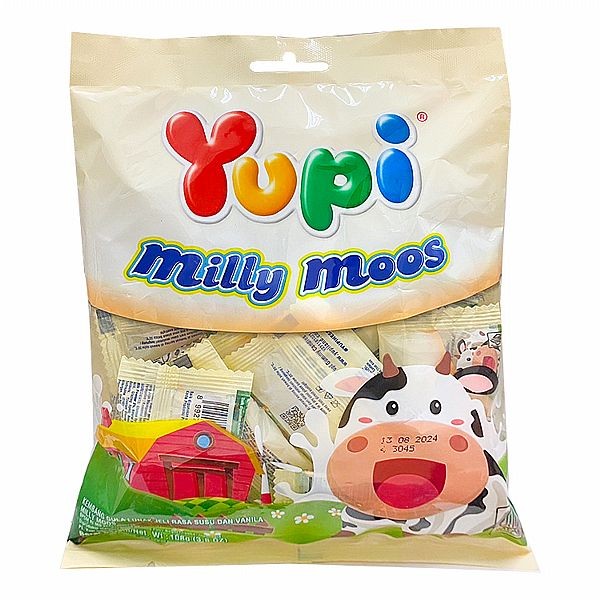 印尼 Yupi 呦皮~牛奶風味軟糖(108g)