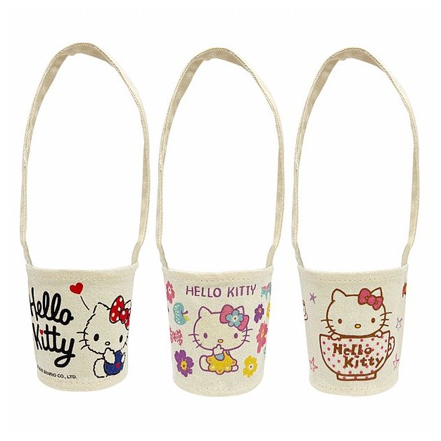 Hello Kitty~帆布飲料提袋