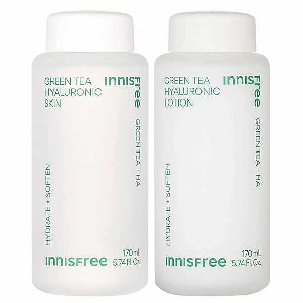 韓國 Innisfree~綠茶玻尿酸化妝水 爽膚水／綠茶玻尿酸乳液(170ml) 款式可選