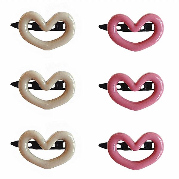 愛心一字夾(3入) 款式可選